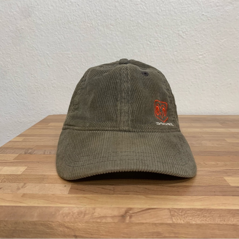 Dodge Ram Head Logo Corduroy Hat Adjustable Strap Back Adult One Size